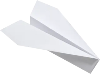 Papierflieger als Symbol für die Einladung per E-Mail
